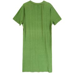 LAZY draped jersey plisse dress Knee-length straight Green Viscose Knee-length Dress, Casual Green Ribbed Midi Dress, Green Pleated Knee-length Mini Dress, Green Pleated Midi Dress, Green Ribbed Midi Dress, Green Ribbed Mini Dress For Summer, Green Ribbed Knee-length Mini Dress, Casual Green Ribbed Dress, Green Viscose Casual Maxi Dress