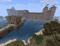 an image of a large building in minecraft