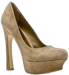 Beige Suede Heels With Reinforced Heel, Suede Platform Heels With Almond Toe, Chic Suede Heels With Suede Lining, Closed Toe Suede Platform Heels, Suede Platform Heels With Closed Toe, Suede Platform Heels, Suede Heels With Almond Toe For Night Out, Suede Almond Toe Heels For Night Out, Beige High Heels With Suede Lining