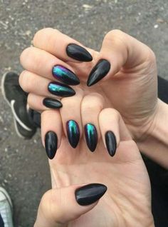 Super Nails Design Chrome Nailart Ideas #nails #design Holiday Nails Winter, Solid Color Nails, Nails Design With Rhinestones, Black Nail Designs, Super Nails, Christmas Nails Acrylic, Ideas Nails, Trendy Nail Design