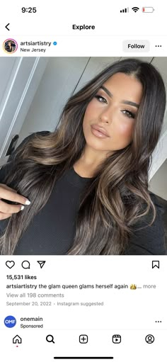 Ash Brown Money Piece, Money Piece On Dark Hair, Brown Money Piece, Dark Hair With Money Piece, Brown Hair With Money Piece, Dimensional Brown, Dark Ash Brown Hair, Dark Hair Balayage, Hair Color Goals