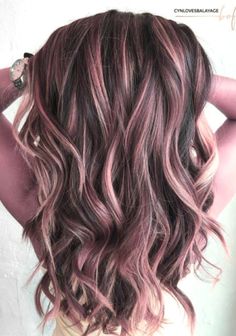 Rose Brown Highlights Brunette, Chocolate Rose Gold Hair Brunette, Dark Rose Gold Hair Brunettes, Brown Hair With Rose Gold Highlights, Bayalage Dark Hair, Rose Gold Brown Hair, Soft Summer Hair Color Ideas, Rose Gold Hair Colour, New Mom Hair