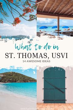 what to do in st thomas, usvi with the title overlaying it