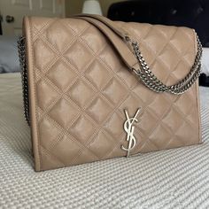 I Bought It In Australia. Authentic Love It As You See. Wonderful Condition. Plenty Of Space You Can Put Anything In The Bag. Authentic Love, Quilted Shoulder Bag, Saint Laurent Bags, Saint Laurent Bag, In The Bag, Limited Time, Saint Laurent, Love It, Bag Lady