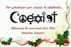 a christmas card with holly leaves and the words coeexot on it in red