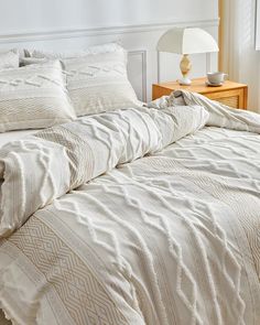 Patterned Luxe Cozy Geometric High-quality Duvet Cover Set – Lifevc