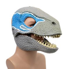 3D Halloween Dinosaur Mask Role Play Props Performance Headgear Raptor Dinosaur Dino Festival Snake Open Mouth, Carnival Props, Halloween Dragon, Carnival Gift, Raptor Dinosaur, Dinosaur Mask, Masks Halloween, Dinosaur World, Play Props