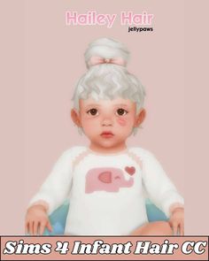 23 Adorable Sims 4 Infant Hair cc (Pigtails, Baby Hair, Braids, & More) Infant Hair Cc, Sims 4 Infant Hair, Messy Baby, Infant Hair, Dutch Braid Hairstyles, Tousled Hair