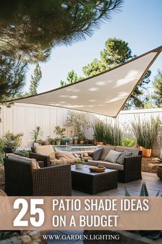 patio shade ideas on a budget