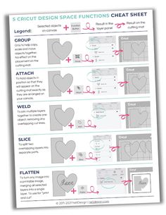 the instructions for how to make paper heart shapes