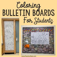 bulletin boards for students with the words, coloring bulletin boards for students