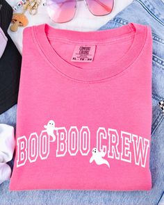 Halloween Nurse Shirt, Boo Spooky Nurse Shirt Peds Nurse Squad Shirt, Comfort Colors Pediatric Nurse Tshirt ER Nurse Halloween Nurse Gift Nurse School, Peds Nurse, Boo Boo Crew, Nurse Tshirt, Nurse Halloween, Pediatric Nurse, Boo Crew