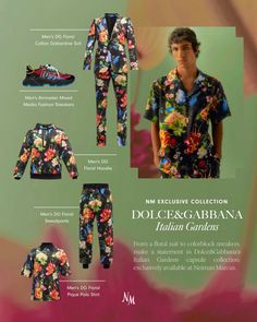 Dolce&Gabbana piqué polo shirt in vibrant floral print Spread collar; three-button placket Short sleeves Relaxed fit Pullover style Cotton Made in Italy Floral Hoodie, Leg Bands, Stefano Gabbana, Camp Shirt, Pique Polo Shirt, Dolce And Gabbana Man, Printed Drawstring, Sneakers Men Fashion, Notched Collar