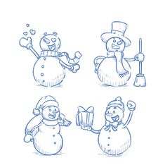 Cute Snowmen Drawings, Draw A Snowman, Hard Drawings, Funny Sketches, Funny Snowman, Christmas Tattoo, Window Drawing