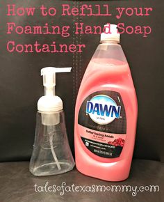 how to refill your foaming hand soap container