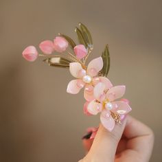 Size: 8 cm/3.2 inches Tarnish-resistant and sweat-resistant Hypoallergenic, made without lead and nickel Affordable Flower-shaped Hair Accessories For Gifts, Peach Hair Accessories, Luxury Handmade Flower Hair Accessories For Party, Sakura Flower Hair Clip, Hair Floral Accessories Party Favor, Floral Hair Clips, Elemental Outfits, Fruity Aesthetic, Peach Accessories