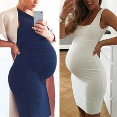 Fashion Womens Pregnants O-Neck Sleeveless Nursing Maternity Solid Vest Dress pregnancy outfits, White / XL Maternity Dress Pattern, Dress For Pregnant Women, Casual Maternity Dress, Maternity Clothes Summer, Nursing Maternity, Clothes For Pregnant Women, Maternity Midi Dress, Maternity Tank Tops