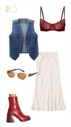 Long white flowy skirts are in for the summer! Heres some ideas on how i would style a skirt like this! Summer Festival Outfit Ideas Bohemian, Vegas Music Festival Outfit, Summer Bar Outfits Going Out, Lana Concert, Dr Dog, Modern Boho Fashion, Country Music Festival Outfits, Concert Style