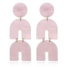 PRICES MAY VARY. More Choice:This horseshoe acrylic resin dangle earrings is available in five colors£ºwhite,black,purple,brown,pink; and you can choose the color you like. Main Material:Zinc alloy+Crystal Product Dimension:Width*Length:2.5*6.9cm(0.98*2.71in). Best Gift:Perfect gift is simple, unique, beautiful, Absolutely a great gift to express your love for your mother, girlfriend, fiancee, wife, valentine, family or just a friend,etc. Great gifts on Mother 's Day , Wedding , Anniversary Day White Statement Earrings, Just A Friend, Horseshoe Earrings, Beach Earrings, Acetic Acid, When You Sleep, Jewelry White, Long Drop Earrings, Pink Earrings