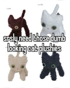 Silly Cat Art, Silly Plushies, Cat Plushies, Cat Plushie, Silly Cats Pictures, Silly Animals, Silly Pictures, Oui Oui