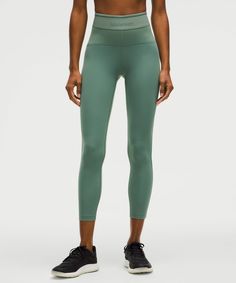 Power Up. These Streamlined Training Tights Have Strategically Placed Abrasion-Resistant Fabric And A Built-In Panel Below The Waistband For Smoothing Support. Designed For Training. Intended To Sit Above Ankle. An Additional Layer Of Fabric Under The Waistband Provides Smoothing Support. | License to Train High-Rise Tight 25" Logo 25 Logo, High Rise Leggings, Business Casual Outfits, Bottom Clothes, Hoodie Top, Tight Leggings, Jacket Tops, Long Tops, Short Tops