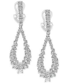 Inspired by elegance and designed for glamour, these exceptional Effy teardrop diamond cluster drop earrings let your brilliant style shine. Black Friday Jewelry, Teardrop Diamond, Macys Jewelry, Whimsical Jewelry, Buy Earrings, Effy Jewelry, White Gold Jewelry, Women Diamond, Jewelry Repair