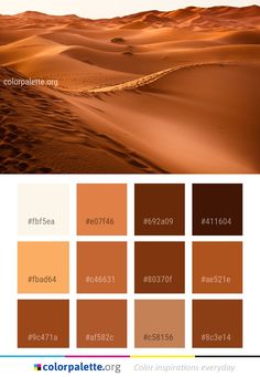 the desert is full of sand dunes, and there are many colors to choose from