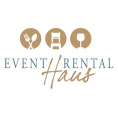 the logo for event rental haus