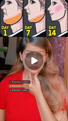 Sharp Jawline Exercises Women, How To Get Sharp Jawline, Sharp Jawline Exercises, How To Get A Jawline For Women, V Shape Face Exercise, Face Massage For Slimmer Face, Jawline Exercise Women, Sparkly Eyeshadow Tutorial, Face Message