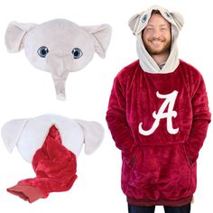 Gear up for game day in style with theUniversity of Alabama Snugible by Plushible. This blanket hoodie is not just any ordinary hoodie - it's a game-changer! Picture yourself in the iconic Bryant-Denny Stadium, surrounded by the roar of the crowd, as you stay cozy in the warm embrace ofBig Al himself. Game Day Winter Hooded Hoodie, Game Day Winter Hoodie, Winter Game Day Hooded Hoodie, Game Day Fleece Hooded Hoodie, Game Day Fleece Hoodie, Game Day Sports Fan Fleece Hoodie, Sports Fan Fleece Hoodie For Game Day, Winter Game Day Sports Fan Hoodie, Game Day Sports Fan Hoodie For Winter