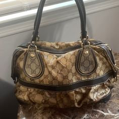 Beautiful Gucci Bag The Bag Is In Excellent Condition Except For Two Very Small Rips/Slits As Shown In Pictures Make An Offer! Gucci Handbag, The Bag, Gucci Handbags, Gucci Bags, Gucci Bag, Bag Lady, Gucci, Handbags, Women Shopping