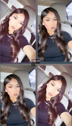 #latina #pfp #getmefamous #hairstyles Long Hair Latina Hairstyles, Middle Part Hairstyles Latina, Hairstyles That Fit Round Faces, Straight Hair And Edges, Ears Covered Hairstyles, Black Latina Hair, Simple Latina Hairstyles, Latina Cute Hairstyles, Back To School Hairstyles Latina