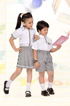 Kindergarten Uniform, Elementary School Architecture, Kids Uniform, Preschool Creative Art, College Uniform, Cvc Words Kindergarten, Dress Box