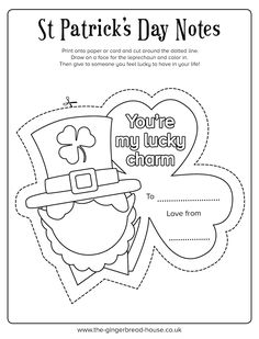 st patrick's day notes for kids