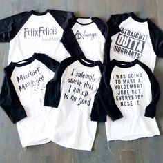 DIY Harry Potter Raglan tees. Universal Outfits, Universal Studios Outfit, Harry Potter Tee, Universal Trip, Disney Universal Studios, Diy Harry Potter, Universal Vacation, Universal Shirts, Universal Studio