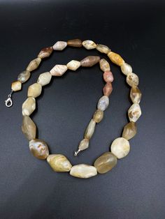 The Beautiful Lot of Antique Banded White Agate Ancient Old Antique Beads Necklace The Age of this Beads Are Probably More than 1000 Years Old As You can see the Conditions and Patina Of Every Bead Price Is Negotiable So Please Do not Hesitate To Make an Offer Fast and Free Shipping Enjoy Beads Oval Agate Gemstone Bead Necklaces, Oval Agate Gemstone Beaded Necklaces, Necklaces For Jewelry Making With Polished Tumbled Beads, Agate Necklaces With Polished Oval Beads, 1000 Years, White Agate, Old Antiques, May 21, Beads Necklace