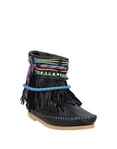 logo, fringed, solid color, round toeline, flat, leather lining, rubber sole, contains non-textile parts of animal origin, nappa leather , Color: Black , Size: 5 Summer Black Women, Summer Black, Womens Boots Ankle, Nappa Leather, Black Ankle Boots, Moccasins, Summer Women, Soft Leather, Ankle Boot