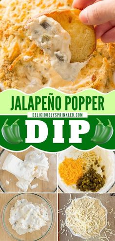 Learn how to make Jalapeno Popper Dip! Not only is it the perfect Labor Day party food idea, but it is also great for homegating and tailgating. Put this on your collection of easy game day recipes! Gameday Party Food, Popper Dip Recipe, Crockpot Party Food, Crowd Pleasers Recipes, Football Food Appetizers, Jalapeno Popper Dip Recipe, Chip Dip Recipes, Labor Day Party, Game Day Recipes