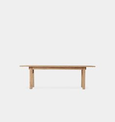 a wooden table against a white background