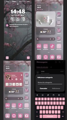 the pink theme on this phone is very pretty