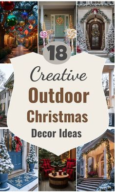 Amazing Outdoor Christmas Decorations, Outside Christmas Decorations Ideas Yard, Backyard Christmas Decorations, Outside Xmas Decor Ideas, Festive Wreaths, Outdoor Christmas Decorations Yard, Outdoor Christmas Decor Ideas, Outdoor Christmas Decor