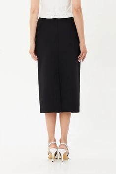 Stylish and Comfortable Women's Midi Pencil Skirt for Work and Beyond Elevate your work wardrobe with our G-Line Midi Pencil Skirt. This slim-fit skirt with a figure-hugging cut is perfect for stylish women who want to look and feel their best. The Pencil skirt adds a touch of elegance and makes it easy to move around. The simple and classic design makes it versatile and easy to pair with a blouse or a plain tank top. Available in sizes 8-18, this pencil skirt is perfect for work, business, offi Office Long Stretch Pencil Skirt, Fitted Midi-length Bottoms For Office, Fitted Midi Length Skirt For Office, Workwear Midi Length Lined Skirt, Fitted Workwear Skirt, Fitted Long Pencil Skirt For Office, Formal High Waist Relaxed Pencil Skirt, Formal High-waist Relaxed Pencil Skirt, Midi Length Lined Skirt For Work