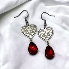 Perfect for your next game of cards Stainless steel  Glass rhinestones Nickel free Lead free Cadmium free Metal Crystal Earrings For Valentine's Day Gift, Silver Heart Earrings With Rhinestones For Gift, Valentine's Day Crystal Earrings With Rhinestones, Valentine's Day Heart Earrings With Rhinestones, Valentine's Day Gift Heart Earrings With Rhinestones, Silver Crystal Earrings For Valentine's Day, Earrings Card, Earring Cards, Rhinestone Jewelry