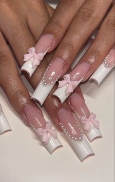 Quince Nails, Quinceanera Nails, White Nail Designs, White Nail