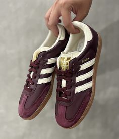 Addias Shoes, Maroon Sneakers, Fall Winter Shoes, Dr Shoes, Fashion Shoes Heels, Adidas Samba Og, Shoe Inspo