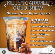 an ad for killer caramel cold brew