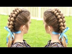 Braidsandstyles12 - YouTube Dutch Infinity Braid, Braid Tutorials, Updo Prom, Hairstyle Video, Bridal Updos, Hair Romance, School Hair