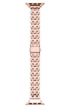 Kate Spade New York scallop 16mm Apple Watch® bracelet watchband | Nordstrom Apple Watch Bracelet, Apple Watch Bands Women, Apple Watch Bracelets, Apple Watch 38mm, Watch Bracelet, Rose Gold Color, Braided Leather, Metal Bands, Kate Spade New York