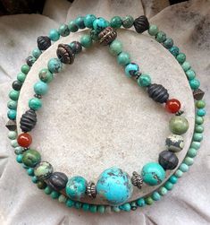 Old Chinese Natural Blue Green Turquoise Carnelian Tribal Silver Vintage Necklace Spiritual Turquoise Necklace With Patina, Spiritual Turquoise Patina Necklace, Traditional Blue Turquoise Necklace With Patina, Traditional Blue Patina Necklace, Artisan Turquoise Chrysoprase Necklaces, Handmade Bohemian Turquoise Chrysoprase Necklace, Handmade Bohemian Chrysoprase Turquoise Necklace, Bohemian Turquoise Chrysocolla Necklace With Natural Stones, Vintage Blue Turquoise Necklace