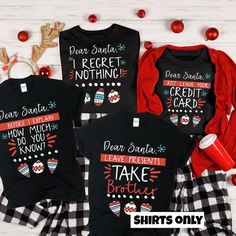 Family Christmas Pajamas Matching Family Christmas Pajamas - Etsy Christmas Pajamas Matching, Matching Christmas Outfits, Christmas Pjs Family, Pajamas Matching, Christmas Pj, Matching Family Christmas Pajamas, Matching Christmas Shirts, Christmas T Shirt Design, Matching Christmas Pajamas